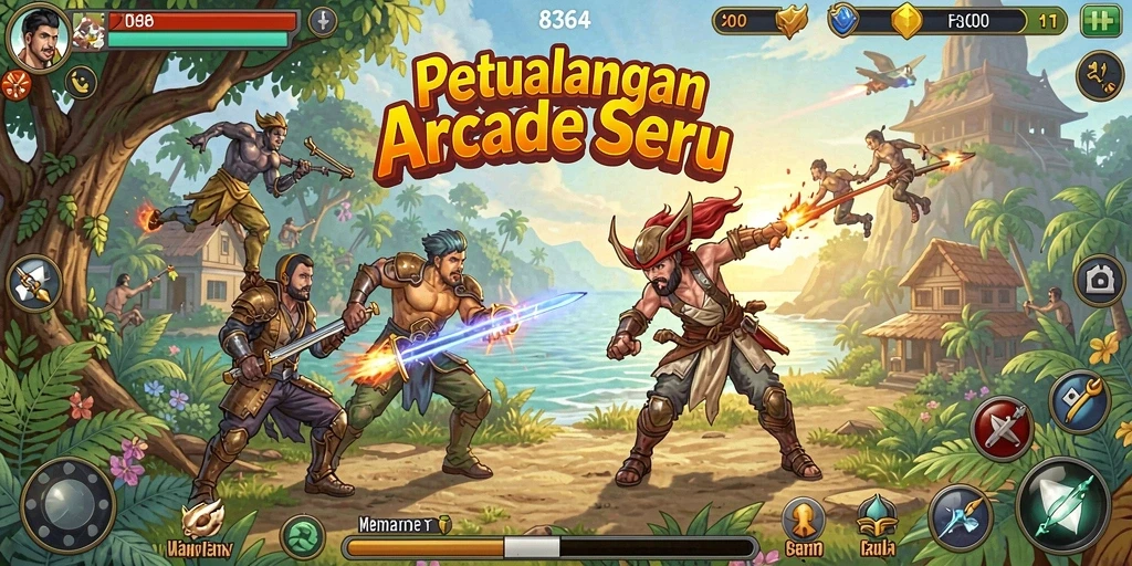Tampilan gameplay <strong>8364</strong> yang menarik dan penuh aksi.
