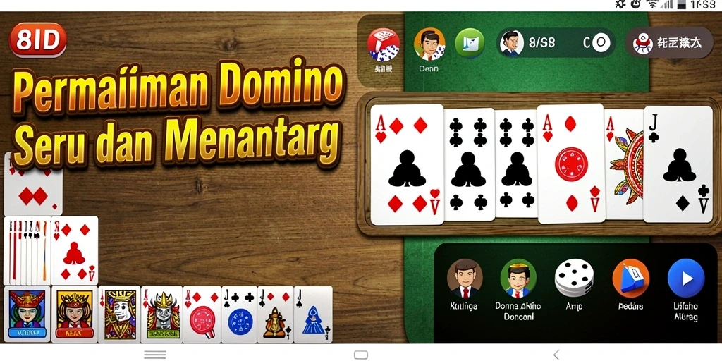 Tampilan gameplay Domino yang menarik di 8ID.