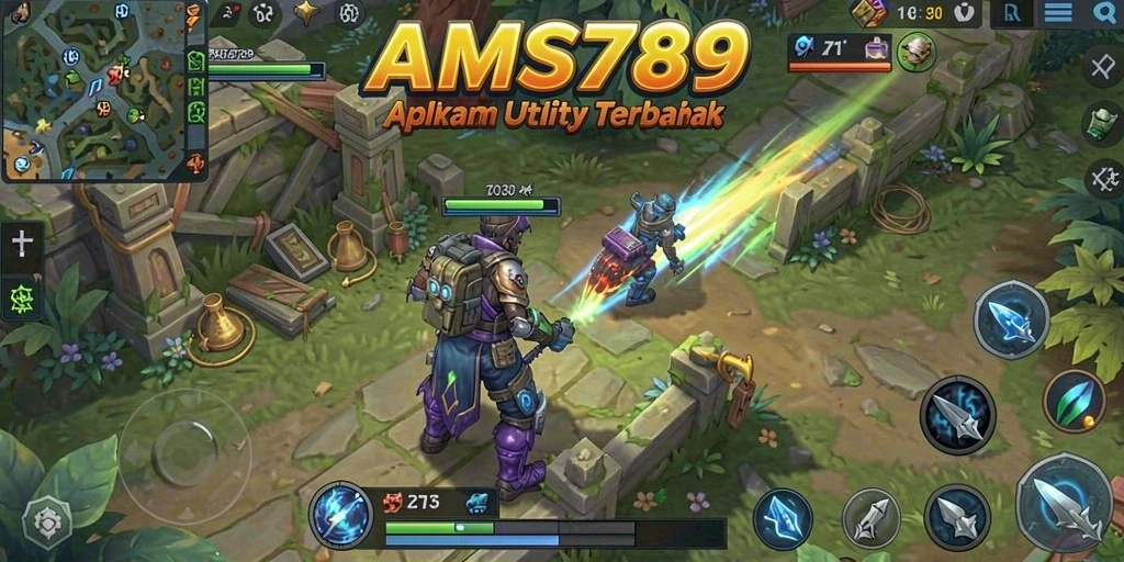 Tampilan screenshot AMS789 yang menampilkan antarmuka aplikasi Utility.