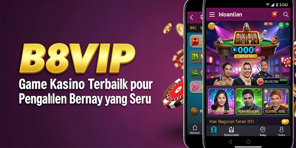 Screenshot gameplay B8VIP menampilkan aksi seru kasino langsung.