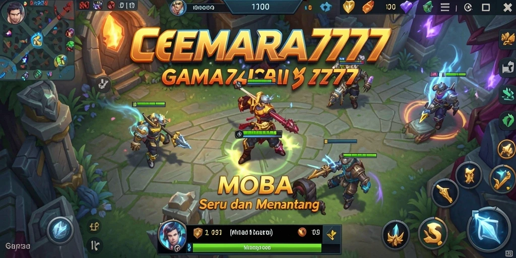 Tampilan gameplay seru CEMARA777 dalam pertarungan tim.