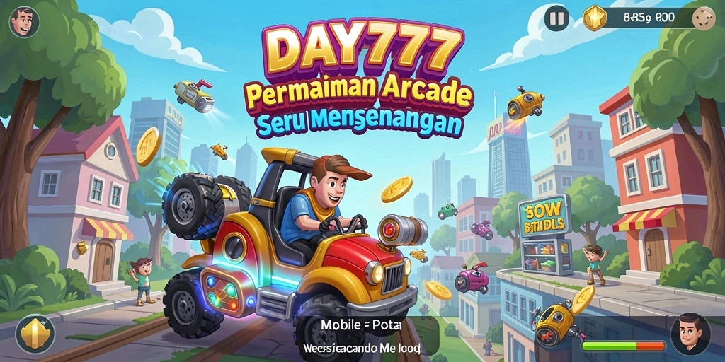 Tampilan gameplay seru DAY777 dengan berbagai level yang menantang.