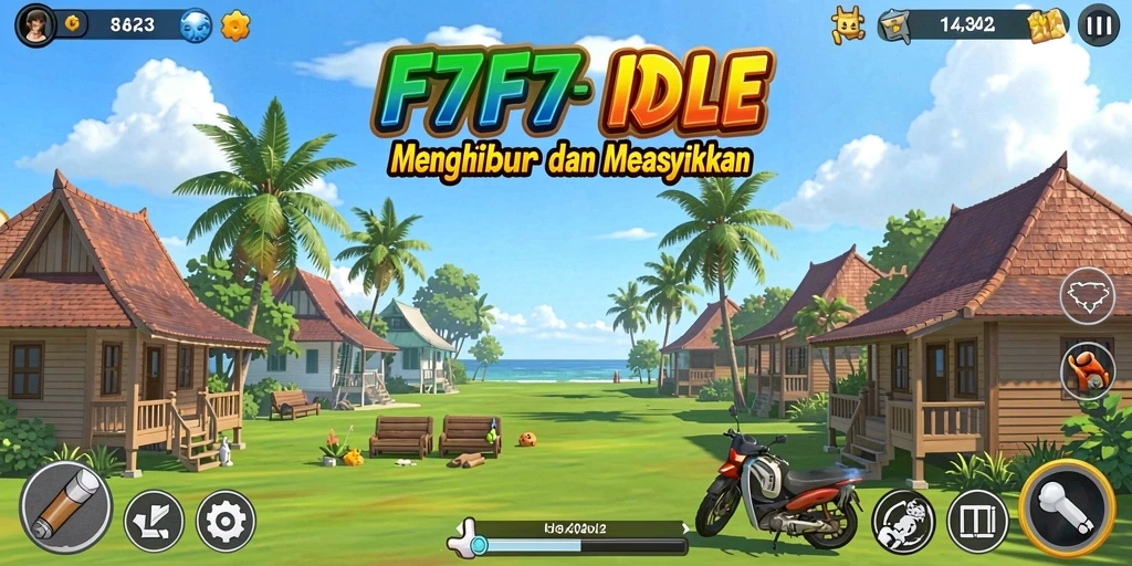 Screenshot F7F7 menampilkan gameplay Idle yang menarik.