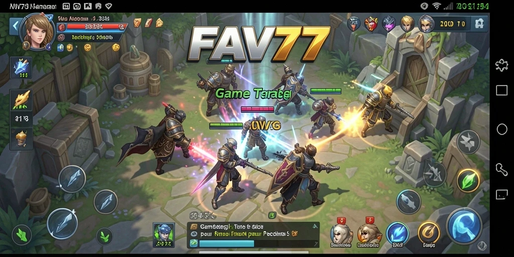 Screenshot gameplay FAV77 menampilkan aksi strategi yang seru.