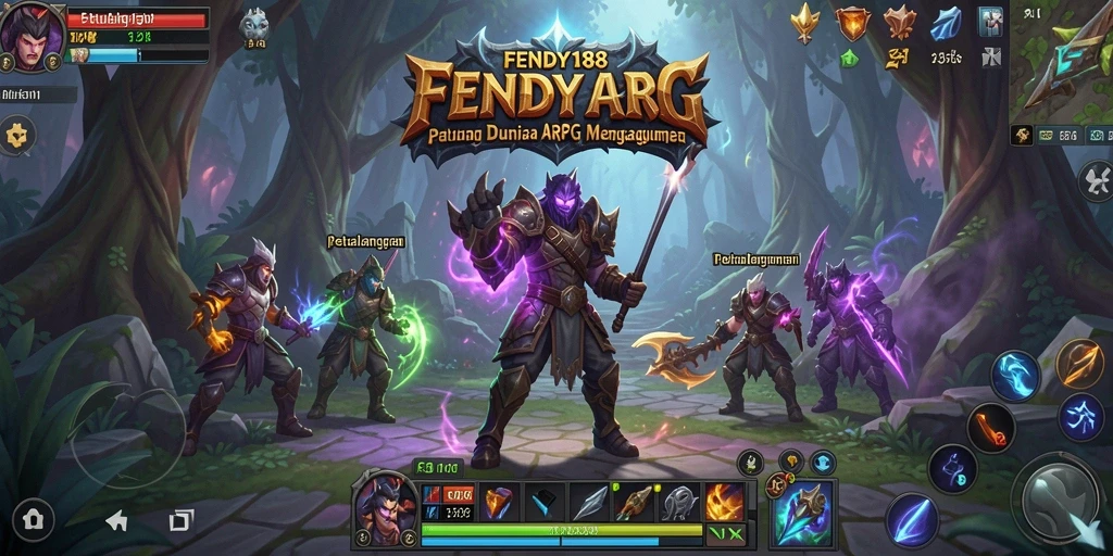 Screenshot gameplay FENDY188 yang menampilkan pertempuran epik.