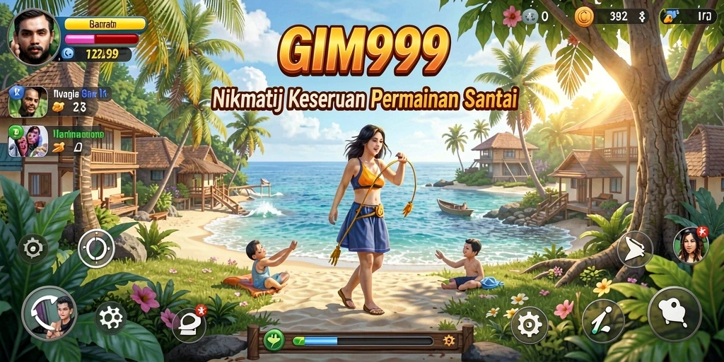 Tampilan gameplay GIM999 yang menarik dan penuh warna.