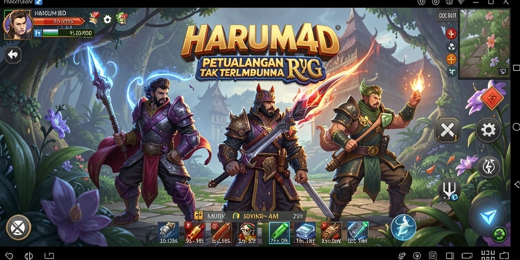 Tampilan gameplay dari HARUM4D yang menarik dan penuh aksi.