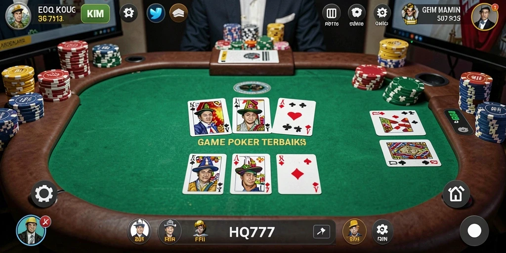 Gameplay seru di HQ777, tempat terbaik bermain Poker.