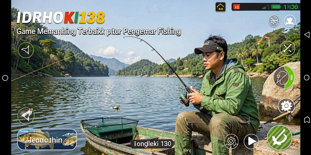 Tampilan gameplay memancing yang seru dan menakjubkan.