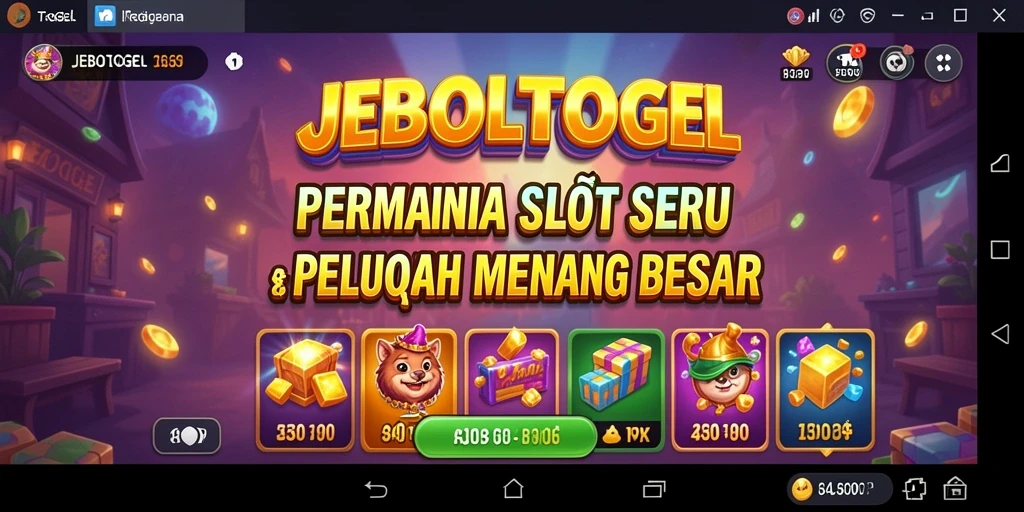 Tampilan gameplay menarik dari JEBOLTOGEL yang penuh warna.
