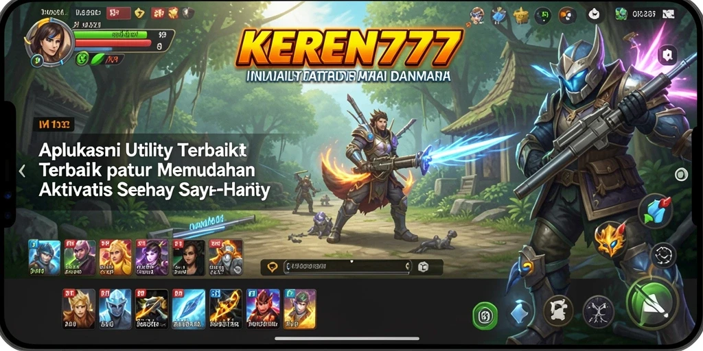 Tampilan utama KEREN777 dengan antarmuka yang sederhana dan informatif.