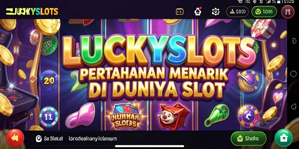 Tampilan gameplay seru dalam LUCKYSLOTS dengan pertahanan tower yang strategis.