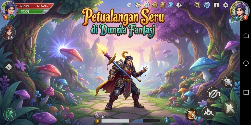 Tangkapan layar MPO2121 menampilkan aksi petualangan yang seru dan beragam karakter.