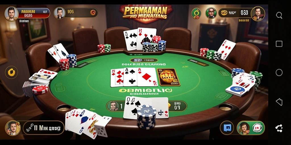 Tampilan gameplay seru dari permainan Poker N06 yang penuh aksi.