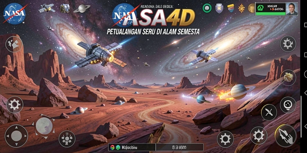 Gameplay <strong>NASA4D</strong> yang menawan dan imersif dalam dunia luar angkasa.
