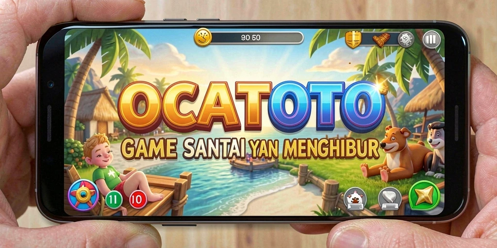 Screenshot OCATOTO menunjukkan gameplay yang menarik dan penuh warna.