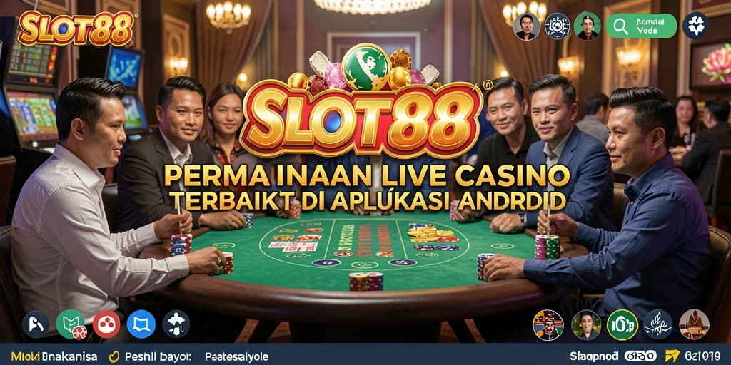 Tampilan gameplay Live Casino SLOT88 yang menarik dan interaktif.