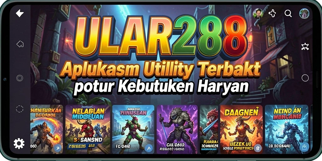 Tampilan utama ULAR288 dengan fitur Utility yang menarik.