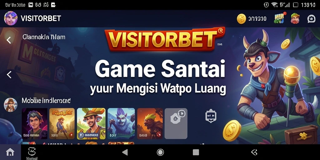 Tampilan gameplay VISITORBET dengan interaksi sederhana dan menyenangkan.